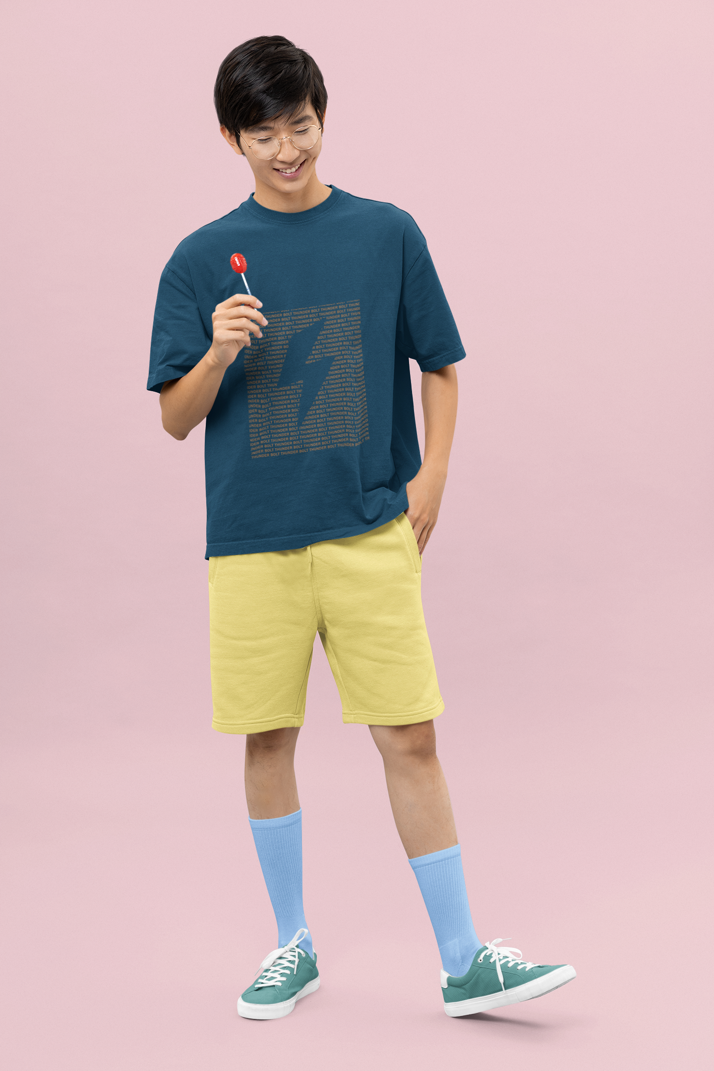 Men's Oversized ThunderBolt T-shirt